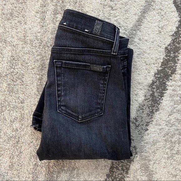 7 For All Mankind Cropped Flare Jeans - Picture 3 of 8